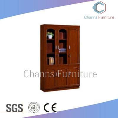 Office Furniture Type and Paper Veneer Material Storage Three Doors File Cabinet Wooden Office Cabinet (CAS-VFA04)