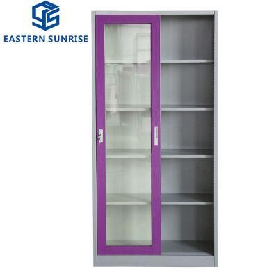 Tall Storage Cabinet with Glass Door