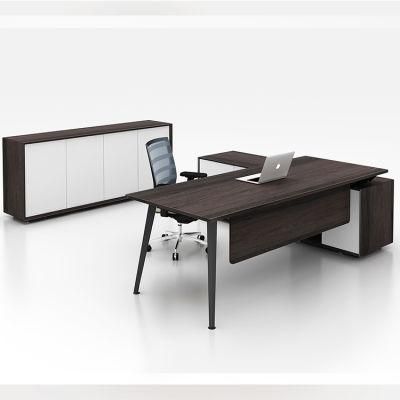 High Quality Steel Frame Standard Size P Shaped Modern Executive Office Table