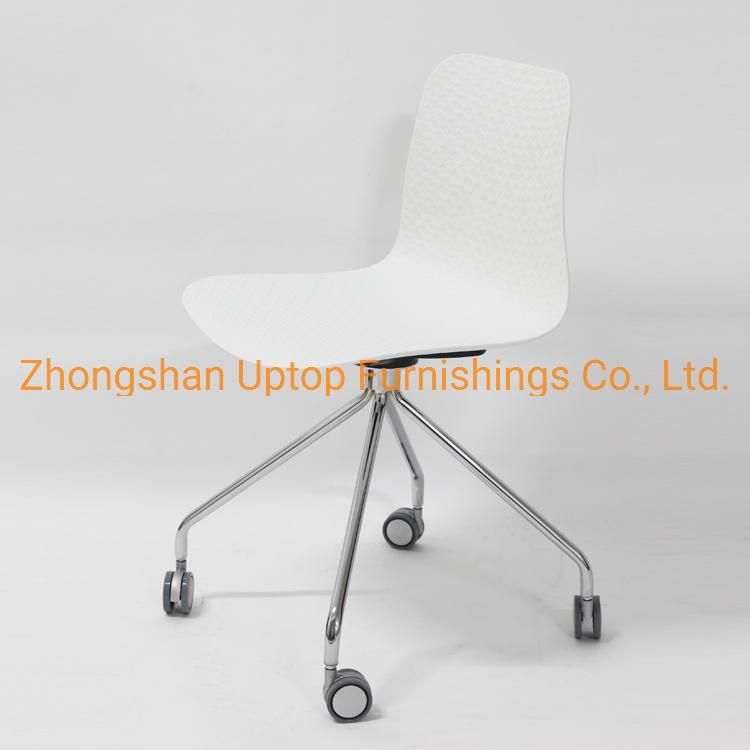Modern Seminar Conference Plastic Training Chair with Casters (SP-UC527)