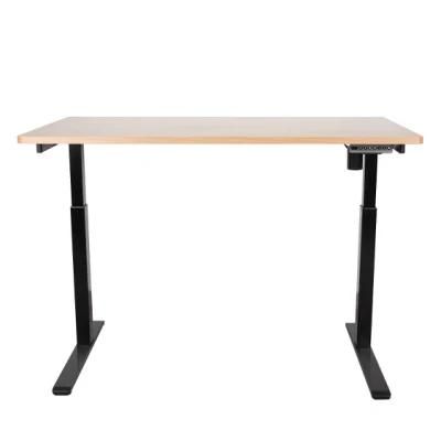 Electric Single Motor Height Adjustable Office Desk with Desktop