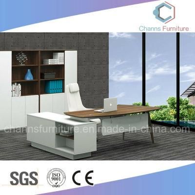 Modern White Wooden Manager Room Office Table