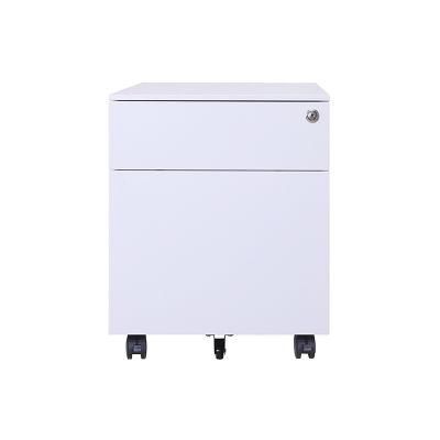 Steel Filing Cabinet Office Furniture Metal 2 Drawer Mobile Pedestal