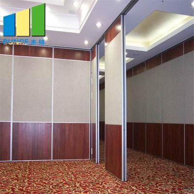 Chinese Soundproof Movable Partitions Mobile Folding Partition Wall for Hotel Hall