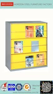 Magazine Display Cabinet with Japanese Galvanized Steel and Epoxy Powder Coating Finish