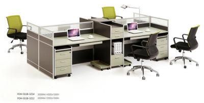 Factory Custom Made Open Office Workstation with Book Shelf