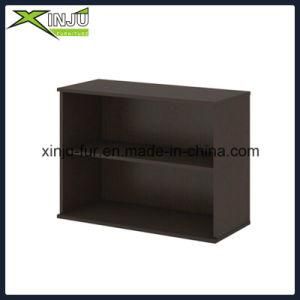 Simple Cute 2 Tier Wooden Bookcase Wide in Black