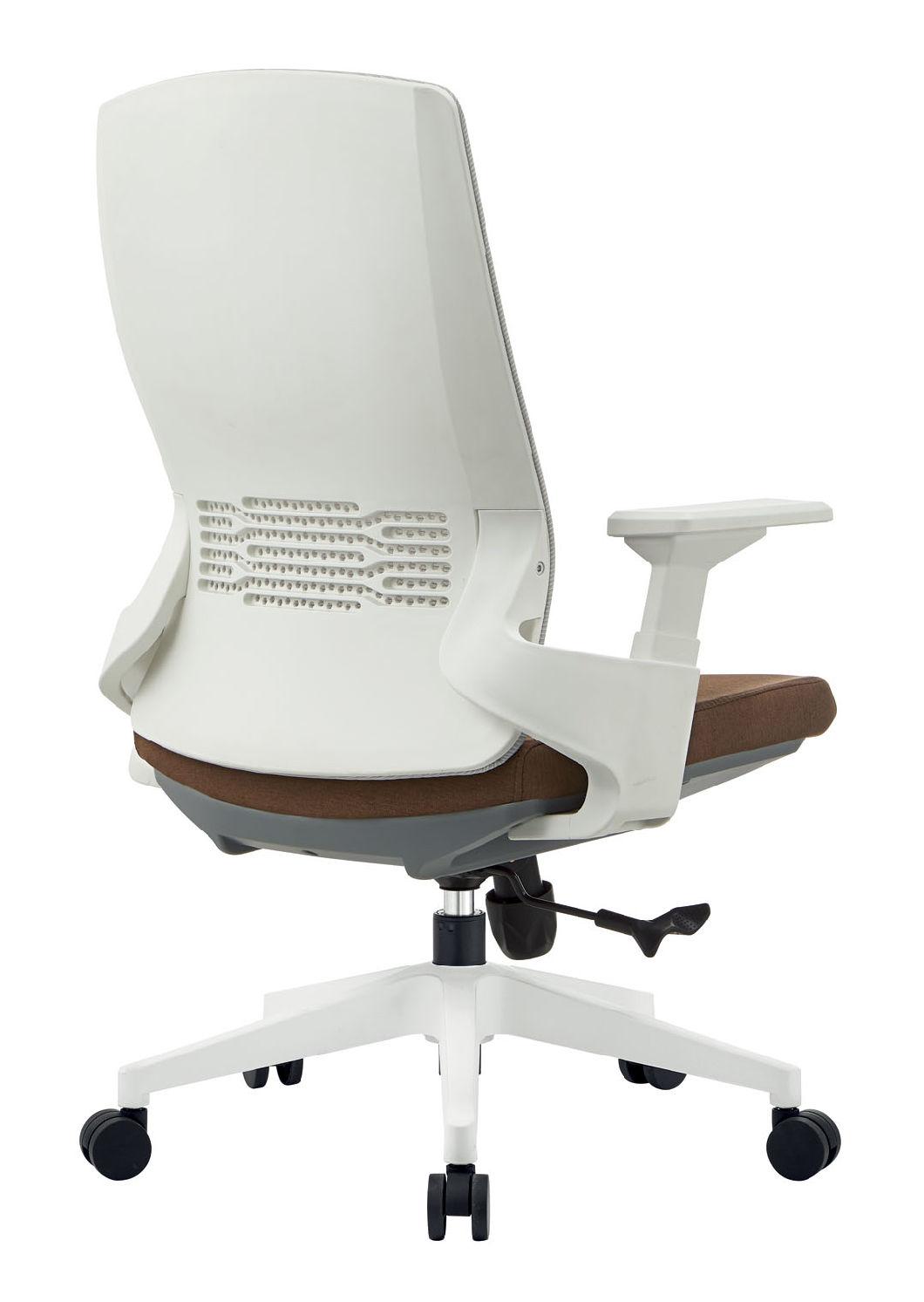 White Frame Bionic Swivel Chair Mesh Chair