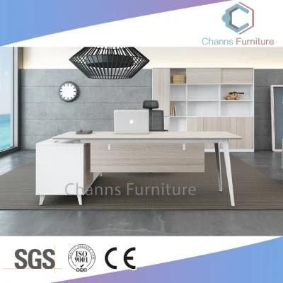 Elegant Office Table L Shape Furniture Metal Executive Desk (CAS-MA02)