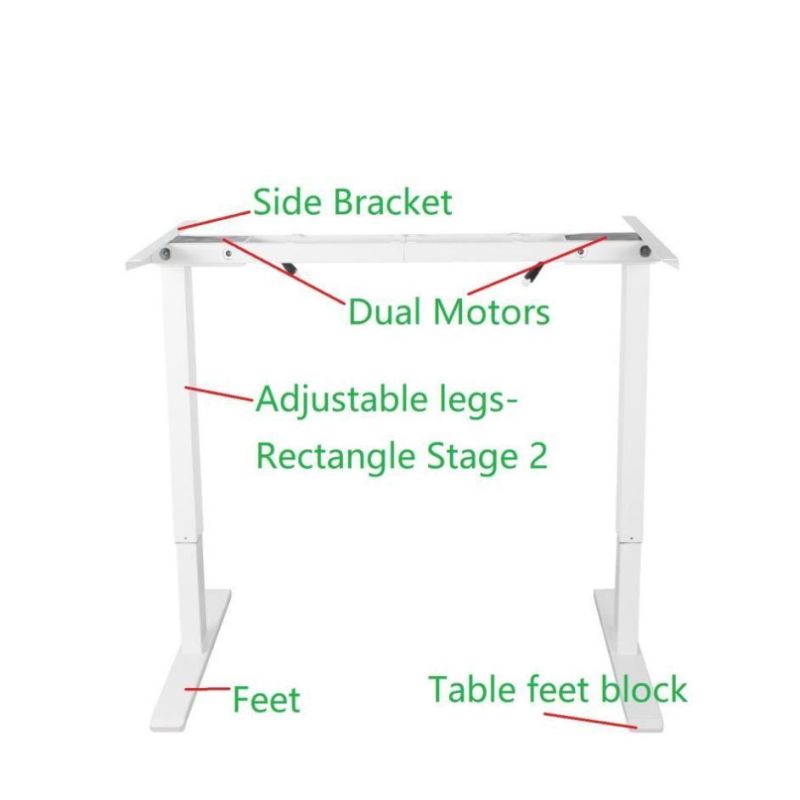 Office Smart Furniture Height Adjustable Desk Round Column