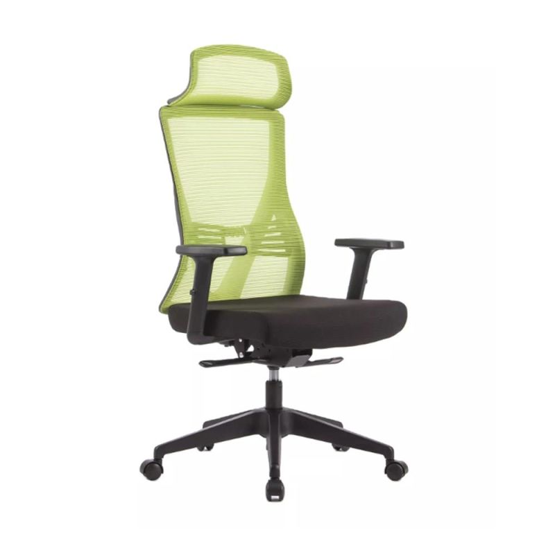 Adjustable Seat Cushion and Headrest Breathable Mesh Back Office Chair
