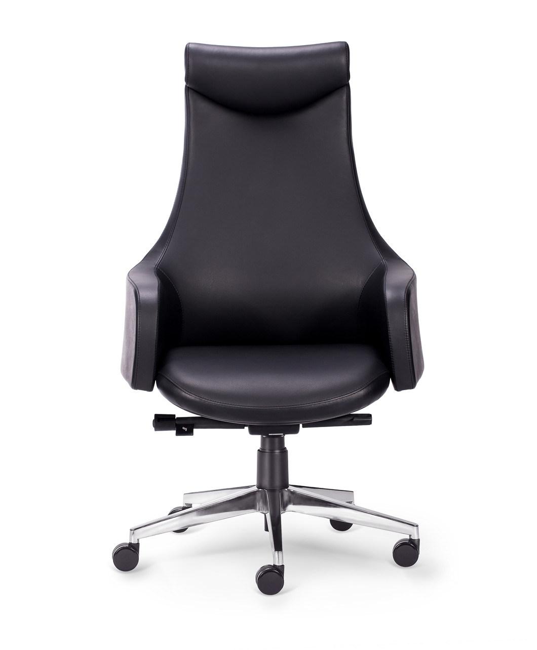 High Back Adjustable Ergonomic Half Leather Boss Manager Executive Home Office Swivel Office Chair