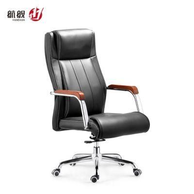 Luxury PU High Back Executive Boss Leather Reclining Office Chair