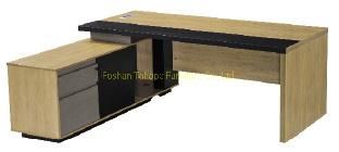 Natural Oak Color Melamine Executive Office Furniture Desk