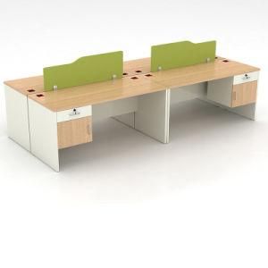 Modern Melamine 4 Persons Modular Office Furniture Desk