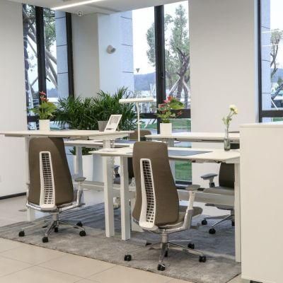 Four People Office Desk Electric Standing Desk Adjustable Desk Office Desk