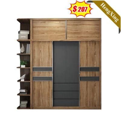 High Quality Modern Wooden Design Chinese Factory Wholesale Sliding Door Storage Bedroom Furniture Wardrobe