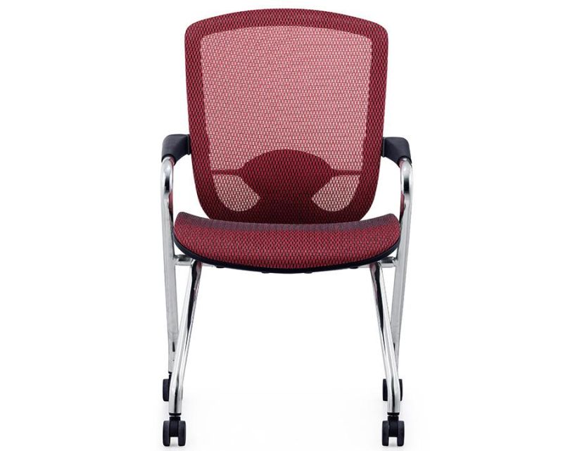 Fabric Mesh Type Office Chair with Metal Chrome Finished Frame