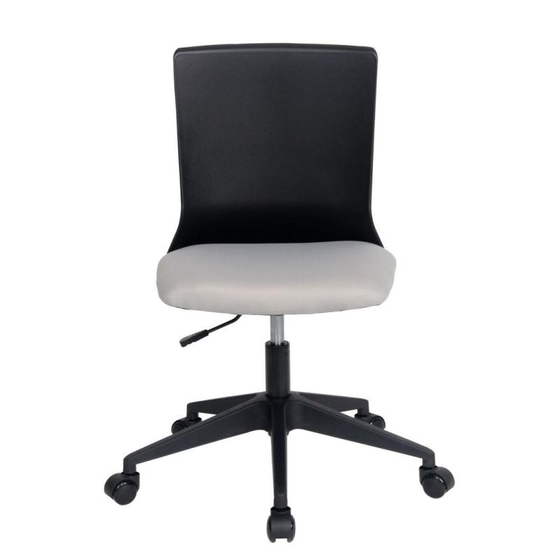 Grey Ergonomic Adjustable Swivel Mesh Task Chair with Polypropylene Backsupport and Black Nylon Base