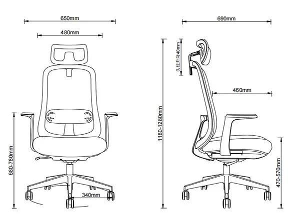 Hot Sell Office Chair Home Furniture Seating Factory Visitor Chairs