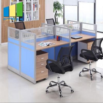 4 Person Seat Tables Modern Office Furniture for Computer Work Stations