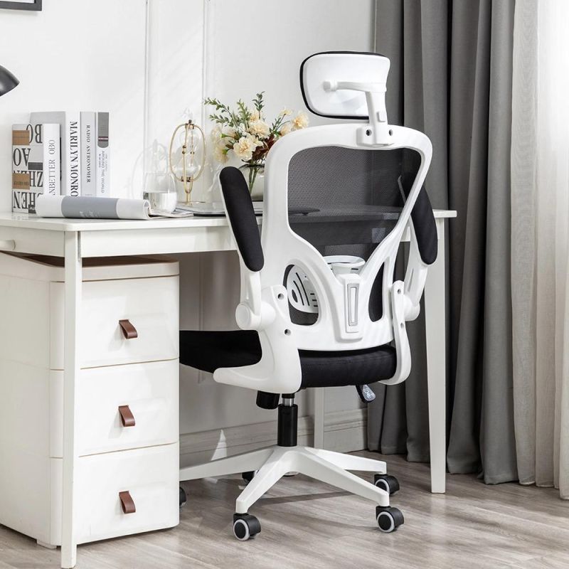 Flip-up Arms Mesh Chair High Back Ergonomic Swivel Office Chair Price PC Computer Desk Chair Manufacturer