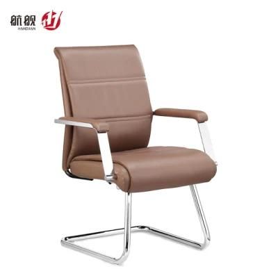 Middle Back Fixed PU No Wheel Meeting Room Conference Office Chairs