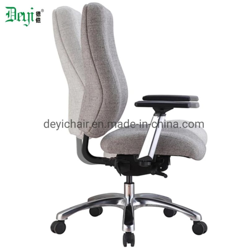 Multifunctional Mechanism High Back Arms Available Aluminium Base Fabric Upholstery Ergonomic Office Chair