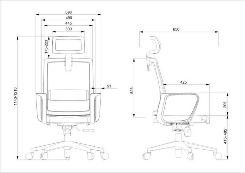 Ergonomic Height Adjustable Gaming Mesh Chair High Back Executive Office Chair