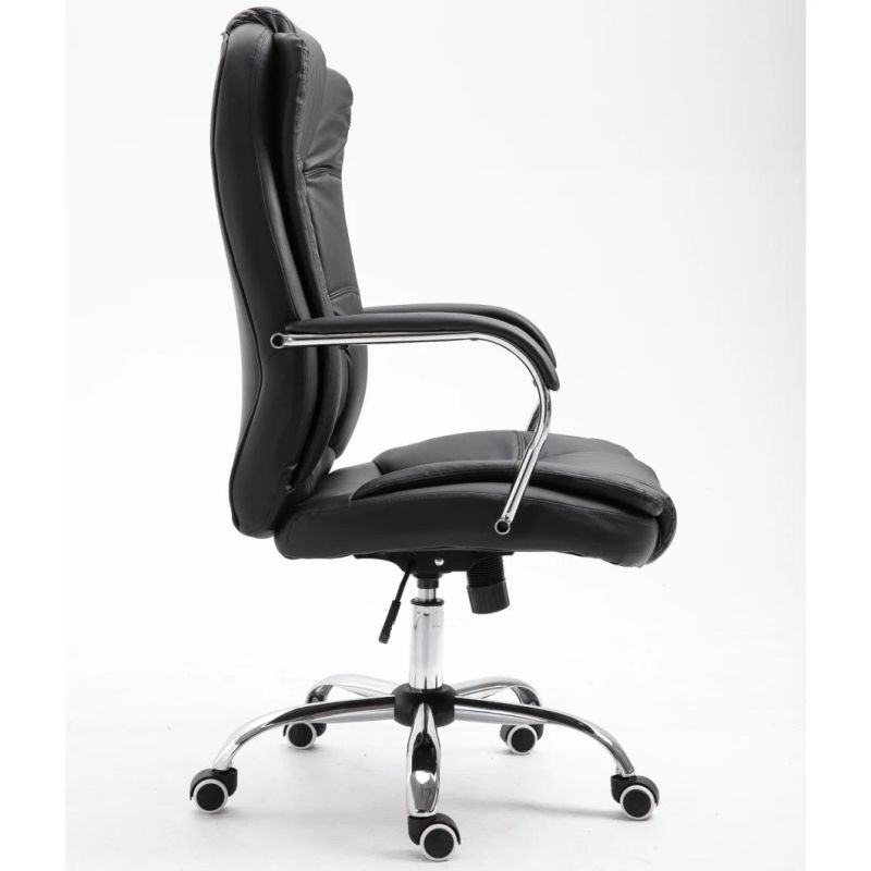 White PU Leather High Back Office Chair