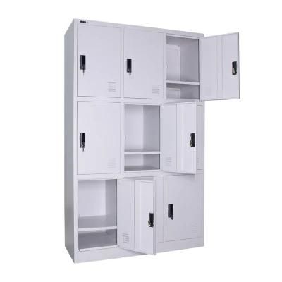 9 Doors Steel Storage Cabinet Wardrobe Work Lockers for Sale