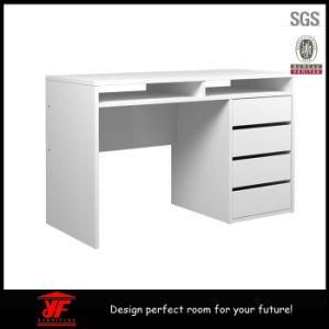 Simple Home Office Wood Furniture White Computer Table