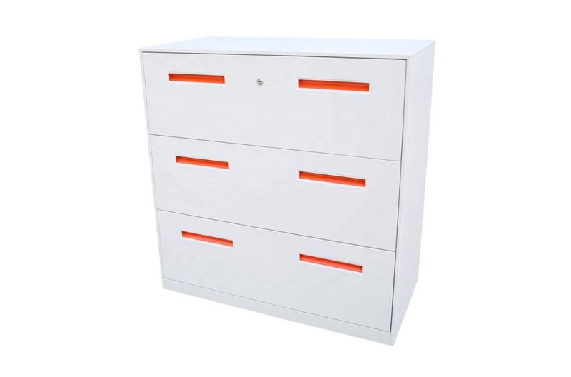 Modern Furniture Storage Metal Lateral 3 Drawers Cabinet