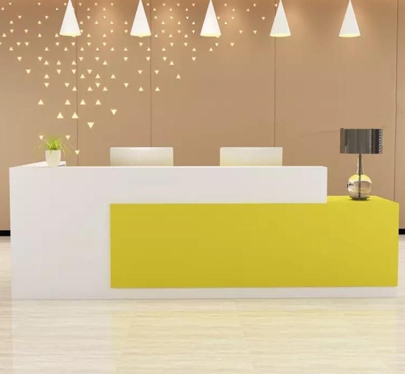 Hl-030 2021 Top Quality Mix Color Salon Reception Table Consult Table for Sale Cashier Desk Check-out Counter Checkstand