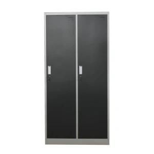 High Quality Office Bedroom Dormitory Storage Cabinet Metal 2 Door Clothes Locker
