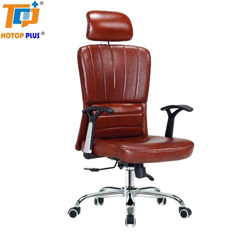 Factory Swivel Medium Back PU Leather Office Furniture Chair