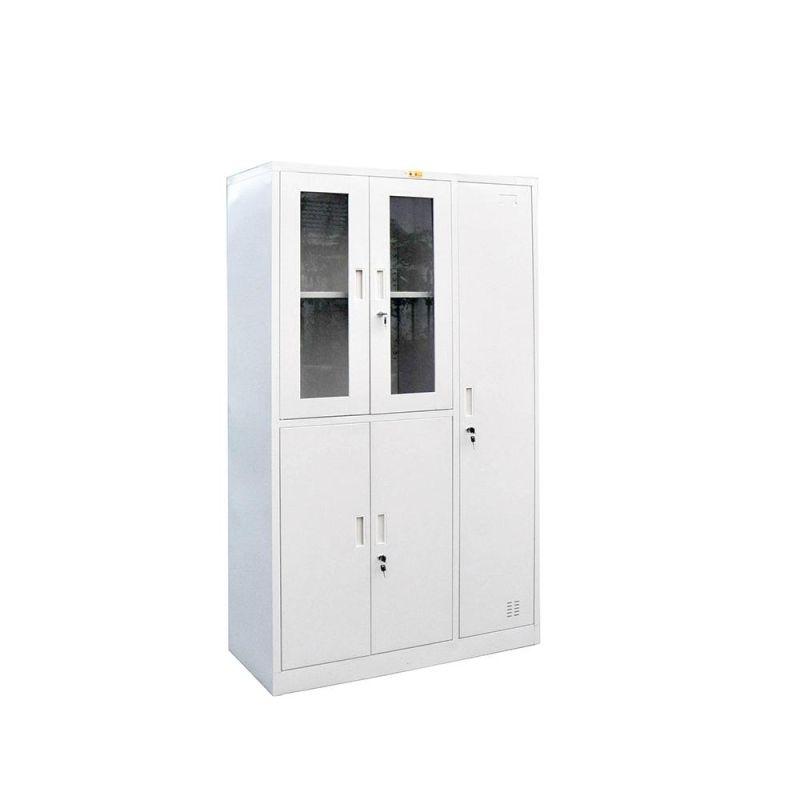 Densen Customized High-Quality Steel Two-Door Glass Door Filing Cabinet, Preferential Price