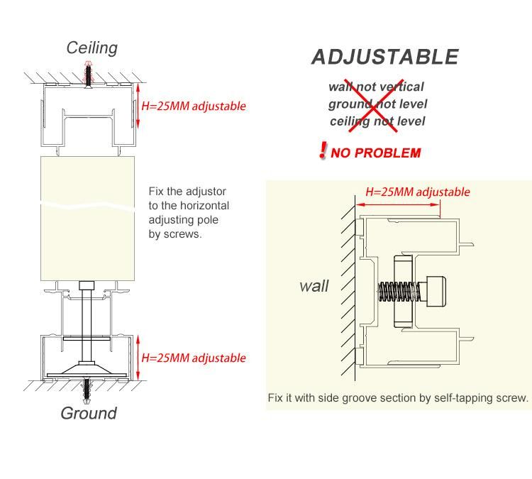 Office Clean Glass Partition Wall Aluminium Frame Soundproof Dismountable Office Glass Partition