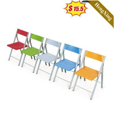 Modern Colorful Office Furniture Meeting Room School Classroom Student Chairs Metal Legs PP Plastic Training Chair