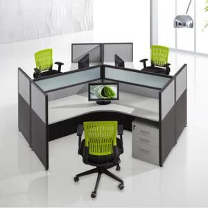 Moder Design Table Wooden Funriture 3 Seats Office Workstation Cubicle