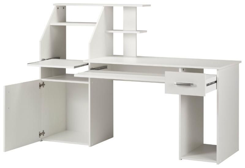 Saving Space Shelf Combination Desktop Wood Computer Desk