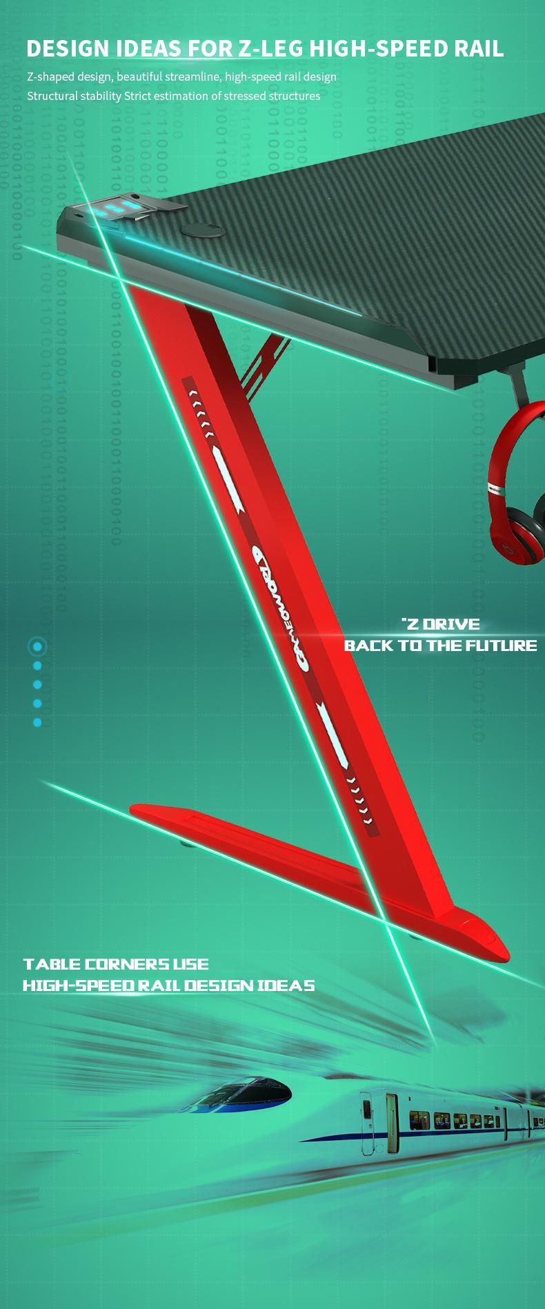 Elites Ergonomic E-Sports Competition Use Palying Game Desks Game Tables