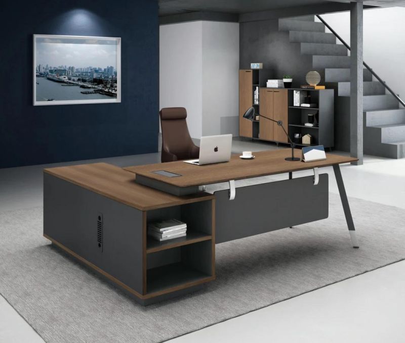 2021 New Style Office Executive Manager Table with Side Table