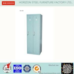 2 Doors Vertical Locker Office Furniture with Replaceable Steel Cam Lock/Metal Cabinet