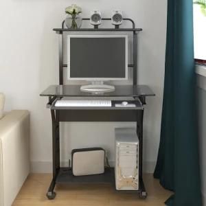 Soho Rolling 2-Tier Computer Cart with Printer Shelf for Small Office Study