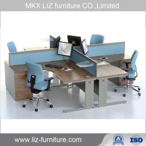 Customized Office Cubicle Workstation with Fabric Partition Am040