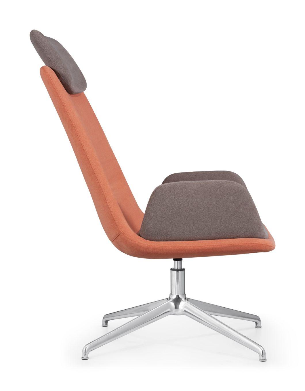 High End Classic Leisure Lounge Seating Manager Executive Boss Ergonomic Adjustable Aluminum Fabric Home Office Swivel Chair