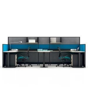 fashion Office Furniture Connect Coworking 2 Seater Office Workstation