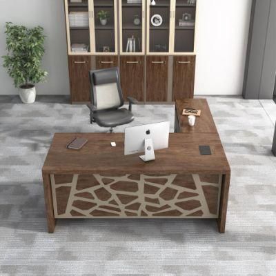 New Melamine Office Furniture Combination L Shape Executive Office Desk