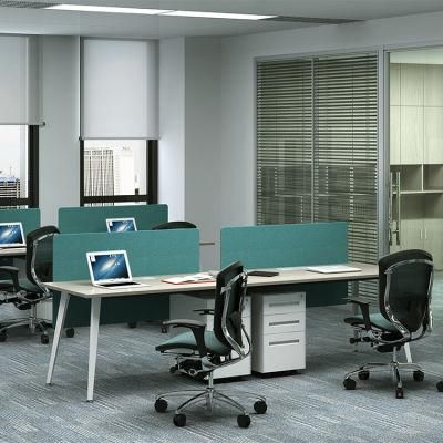 Simple Steel Legs High Quality 2 Person Office Computer Workstation Desks